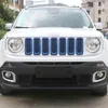 메쉬 그릴 인서트 Jeep Renegade 2016-2018 ABS 네트워크 자동 외부 액세서리 227y에 대한 전면 그릴 장식 커버