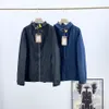 2023 outono masculino lavado denim jaqueta casaco logotipo bordado ao ar livre casual montanhismo com capuz outerwear topos