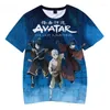 Men's T Shirts 2023 Avatar den sista Airbender T-shirt Anime 3D-tryck Streetwear Men Women Fashion Shirt Harajuku Kids Tees Boy Girl Girl Girl