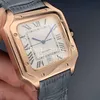 2019 Luxe Heren Roestvrij Stalen Horloge 2813 Automatisch Uurwerk Mechanisch Rose Gouden Kast Grijze Lederen Band Heren Sport Watches221o