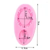 Baking Moulds Oval Cameo & Frame Fondant Mold Miniature Silicone Mirror Sugar Cake Decorating Tools