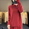 Maglioni da donna Abbigliamento donna stile cinese larghi e pullover Autunno/Inverno maglia di lana cashmere manica lunga NJ01