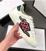 Trainers Designer Classic Brand Shoes Love Sneakers Leather Sneaker Flower Embroidered Python Tiger Cock Ace Men Women New Colors Size With Green Box N