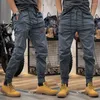 Men's Pants Casual Cargo Long Loose Bundle Foot Tide Brand Summer Thin Style Boys Nine Points Sweatpants Men Trousers