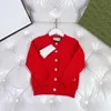 mode barn cardigan fast färg rund nacke barn tröja storlek 100-150 cm enkelbröst stickad jacka för tjejpojke Sep20