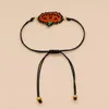 Link Bracelets Halloween Pumpkin Miyuki Beaded In Trendy Jewelry Adjustable Black Rope Braided Friendship Pulsera Holiday Wear