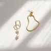 أقراط DANGLE MATRING NATIONAL BAROQUE PEARL W/S925 Silver Needle Stud w/Eco Brass Antigold Jewelry for Women Hyacinth 2023