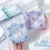 Transparent Memo Pad Thicken Diary Book Student Scrapbook Coil Notepad Mini Handbook Cartoon Notebook Loose Leaf