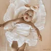 Filtar Swaddling Ruffled Baby Swaddle Filtar för nyfödda sängkläder Baby Accessories Nyfödda får filt bomull