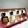 Colônia feminina conjunto de quatro peças perfume fresco requintado conjunto caixa de presente masculino neutro moda spray