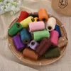 Yarn242e linhas de bordado multicoloridas para máquina de costura, linhas de poliéster, remendo artesanal, suprimentos para volante, jardas, 24 peças