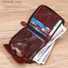 Money Clips Genuine Leather Wallet For Men Male Women Cowhide Vintage Handmade Short Zipper Around Men's Purse Card Holder With Coin Pocket Q230921