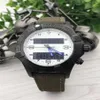 Najwyższej jakości zegarek stalowy kwarc Ruch męski zegarki zegarki ze zegarków ze stali nierdzewnej skórzany pasek na rękę 234224M
