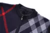 Herrtröjor Herrens designer Argyle Long Sweaters Classic Striped Sweater Spring and Autumn Knitwear Luxury Men's Hoodie Foder Coat Asian Size M-XXXL X0921