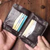 Pieniądze klipy oryginalne ręcznie robione portfel zmarszczkowy