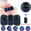 Massageando Travesseiros de Pescoço Display LCD Inteligente Massageador Elétrico Recarregável EMS Vértebra Cervical Massagem Patch Para Músculo Relaxar Alívio da Dor 230920