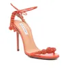 Aquazzura Rhinestonesball Ball Decoration Sandales STILETTO Talons de la cheville-skyl