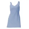 LU-1452 Kvinnors sport Yoga Dress Tennis Dress Yoga Outfit Workout Nylon High Elastic Breatble Dress med en bröstkudde