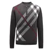 Herrtröjor Herrens designer Argyle Long Sweaters Classic Striped Sweater Spring and Autumn Knitwear Luxury Men's Hoodie Foder Coat Asian Size M-XXXL X0921