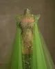 2023 ASO EBI Arabiska sjöjungfru Green Prom -klänning Sökare Evening Evening Formal Party Second Reception födelsedagsengagemang klänningar klänningar mantel de soiree zj387