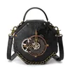 Sacos de cintura Steampunk PU Couro Messenger Bag Gótico Retro Portátil Crossbody Ombro 230920