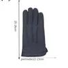 Cinq doigts Gants Hiver Hommes Deerskin Poignet Mode Véritable Laine Doublure Machine À Coudre Chaud Conduite Col 230921