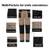 Men's Pants Men Cargo Lightweight Work Pant Outdoor Breathable Comfort Hiking Knee Pads Fit Tactical Combat Army Trousers