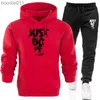 Herren-Trainingsanzüge, Herren-Trainingsanzug, Sportbekleidung, Anzüge, zweiteiliges Set, Jogginghose, Herbst, männlich, Hoodies, Sweatsuit, Sportanzüge, Ehemann, Winter, Jogginganzug, L2309