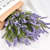 Fiori decorativi 5 pezzi di lavanda bouquet di fiori artificiali decorazioni per il giardino Mariage matrimonio sposa azienda fores artificiali all'ingrosso