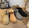 Botas designer mulheres clássicas super ugge botas mini botas de neve plataforma feminina pele de carneiro botas de inverno botas de inverno botas uggsly ugge chinelos bagagem