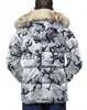 Męski Down Parkas Designer kurtka puffer menu men kurtki veste homme zewnętrzna odzież zewnętrzna prawdziwa kojot furt z kapturem z kapturem czteroosobowy płaszcz manteau xg50 x0921