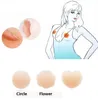 New Update Women Silicon pads Flower Round Heart Invisible Nipple Cover Breast Petals Pad Silicon bra ZZ