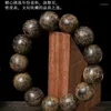 Link Bracelets Premium Tarakan Agarwood Bracelet Genuine Submerged Type Pure Natural Eaglewood High-Grade Buddhist Buddha Prayer Beads