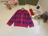 cardigan per bambini Maglione per bambini con scollo a V in jacquard con diamanti Taglia 100-160 CM Giacca lavorata a maglia a maniche lunghe per ragazza ragazzo Sep20