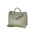 Bottegass Tas 2023 Andiamo Kleine Handtas Geweven Draagtas Eén Schouder Crossbody Groentemand Wateremmer Dames Venetass