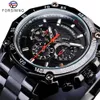 Forsining True Man acier inoxydable militaire Sport hommes montres automatiques haut de gamme de luxe mécanique mâle horloge Relogio263i