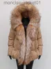 Women's Fur Faux Fur 2023 Fashion Thick Outerwear White Duck Down Jacket Hooded Large Real Silver Fox Fur Trim Down Sleeve New Winter Women Coat J230921