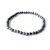 MG0157 Neues Design, mattgraues Larvikit-Armband, 4 mm Steinperlen-Armband, Mini-Edelstein-Energie-Schmuck265R