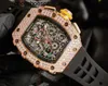 Richarmilles Watch Tourbillon Swiss Movement Mechanical Top Quality R R Style WITECS RIMS RM11 RM11031 74CD ALITYBU STD