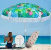 Paraply Stands Heavy Duty High Wind Fringe Beach med Sand Anchor Tilt Sun Shelter UV 50 Protection Outdoor Sunshade Umbr Umb 230920