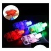 Autres fournitures de fête d'événement Noël LED-doigt lampe doigts anneau lumière lueur laser faisceaux de doigts LED anneaux clignotants fête-flash enfant Dhlhy