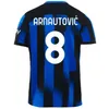 23 24 Bastoni Dimarco Soccer Jersey Barella Inters Dzeko S Lautaro Vidal Pavard 2023 2024 Thuram Football Shirt Calhanoglu Men Kit Frattesi Kids equpment