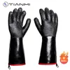 BBQ Tools Accessories TIANMI Gloves Heat Resistant Baking Sheet Firewood for Grill Smoker Cooking Pit Barbecue Waterproof Oil 230920