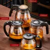 Wasserflaschen GIANXI Hitzebeständige Glas-Teekanne, transparenter Wasserkocher mit großer Kapazität und Filterkörben, Teekanne, chinesisches Set