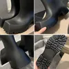 Boots Square Toe Rain Boots and Women's Daily All-match Mid-tube Boots Thick Bottom Increased Fashion Waterproof Non-slip Water Shoes 230920