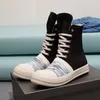 Women Canvas Shoes Luxury Trainers Platform Boots Lace Up Sneakers Casual Height Increasing Zip High-TOP Black PU Shoesize 35-45