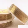 Other Lighting Accessories 0.2-1.0Mm Brass Copper Wires Beading Wire For Jewelry Making Gold Bronze And Sier Colorsother Drop Delive Othe0