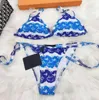 Maiô feminino vintage retro conjunto de biquíni push up banho de cintura alta biquíni impresso fatos de banho verão beach wear terno de natação 117