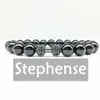 CZ0009 Nel 2018 Manubrio Zircone Perlina Bracciale energetico Onice nero naturale Gioielli Equilibrio da donna Bracciale Yoga Whole268J