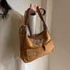 Totes Retro Metal Letter Decor Hobo Bag Novelty Y2K Shoulder Bag women crossbody bag fashion handbag